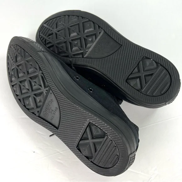 Converse All Star Chuck Taylor Low Sneakers sz 9.5W 7.5M Black on Black Casual - Picture 12 of 12